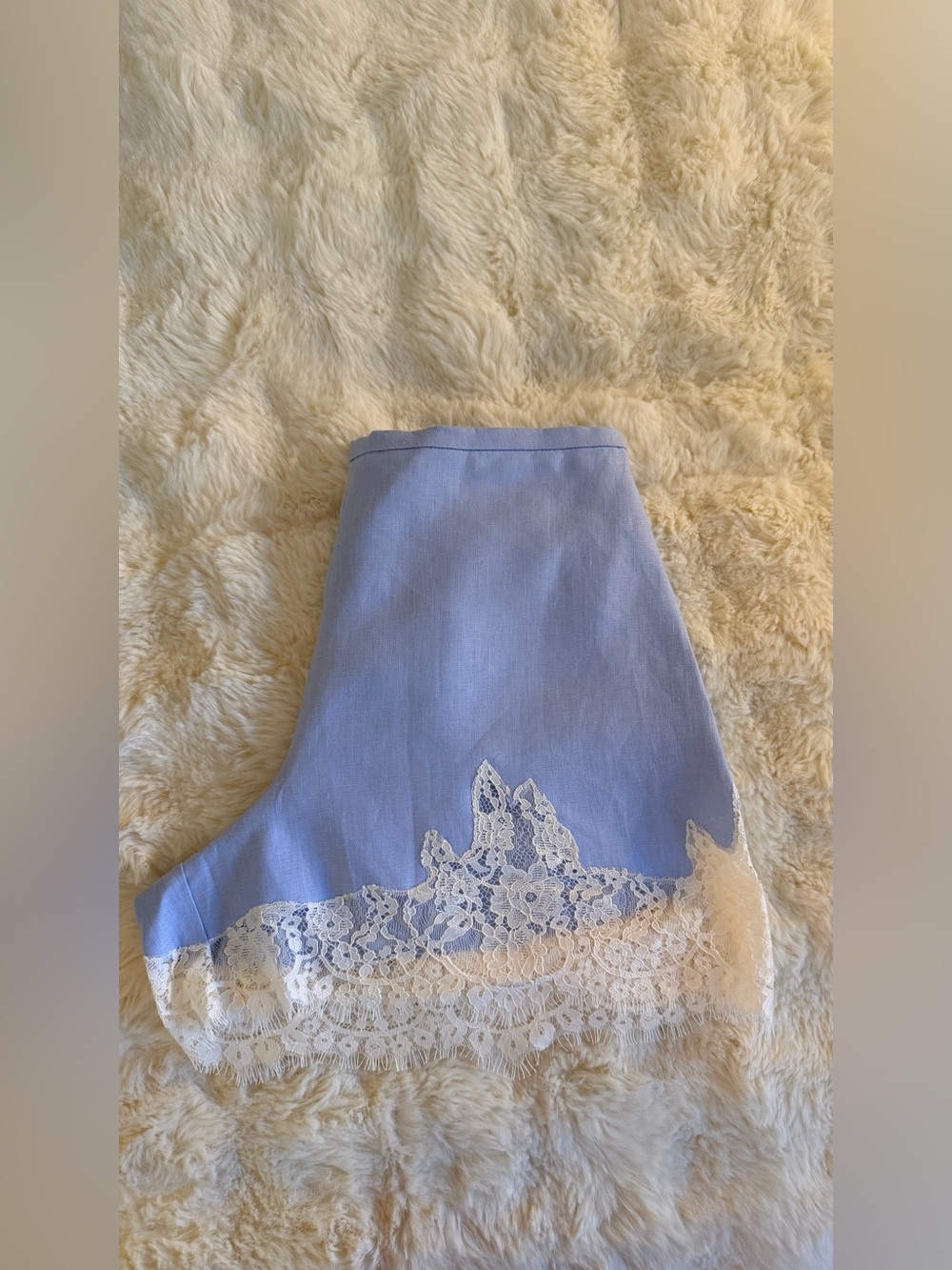 Reformation Fern Linen Short In Cloud Blue, NEW WITHOUT TAGS, NEVER WORN. - Picture 10 of 10